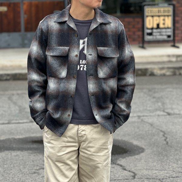 フルカウント 4102 WOOL ALPACA SHAGGY CHECK OPEN COLLAR SHIRT ウールアルパカ オープンカラーシャツ FULLCOUNT 2026年新作 | FULLCOUNT | 12