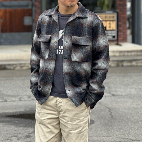 フルカウント 4102 WOOL ALPACA SHAGGY CHECK OPEN COLLAR SHIRT ウールアルパカ オープンカラーシャツ FULLCOUNT 2026年新作 | FULLCOUNT | 13