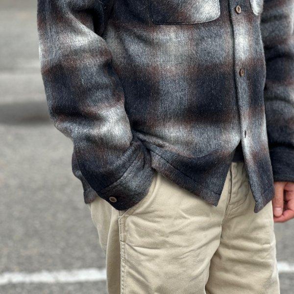 フルカウント 4102 WOOL ALPACA SHAGGY CHECK OPEN COLLAR SHIRT ウールアルパカ オープンカラーシャツ FULLCOUNT 2026年新作 | FULLCOUNT | 14