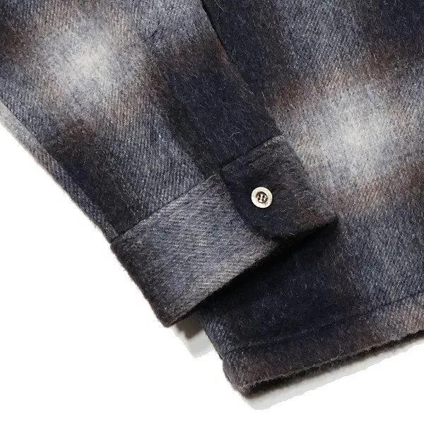 フルカウント 4102 WOOL ALPACA SHAGGY CHECK OPEN COLLAR SHIRT ウールアルパカ オープンカラーシャツ FULLCOUNT 2026年新作 | FULLCOUNT | 07