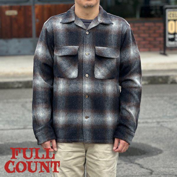 フルカウント 4102 WOOL ALPACA SHAGGY CHECK OPEN COLLAR SHIRT ウールアルパカ オープンカラーシャツ FULLCOUNT 2026年新作 | FULLCOUNT | 09