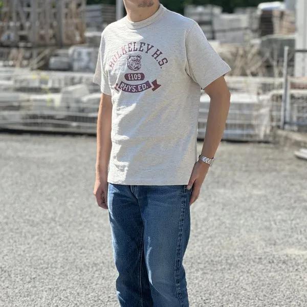 ネコポス送料200円]ウエアハウス 4601 BULKELEY プリントTシャツ