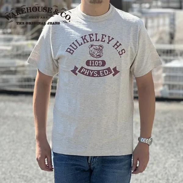 ネコポス送料200円]ウエアハウス 4601 BULKELEY プリントTシャツ