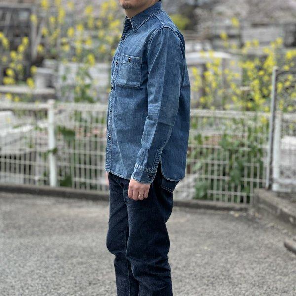 FULLCOUNT フルカウント 加工デニム ワークシャツ DENIM WORK
