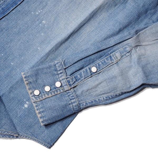 FULLCOUNT（フルカウント） 加工デニム ウエスタンシャツ DENIM
