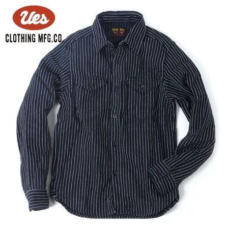 [予約商品]ウエス 501656 インディゴストライプネルシャツ INDIGO STRIPE FLANNEL SHIRT UES 2026年 | UES