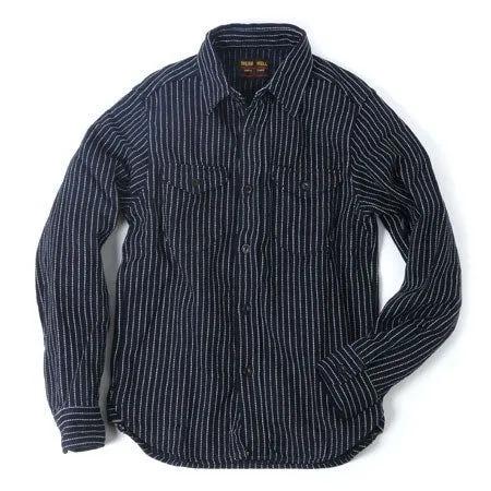 [予約商品]ウエス 501656 インディゴストライプネルシャツ INDIGO STRIPE FLANNEL SHIRT UES 2026年 | UES | 01