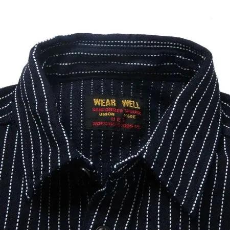 [予約商品]ウエス 501656 インディゴストライプネルシャツ INDIGO STRIPE FLANNEL SHIRT UES 2026年 | UES | 03