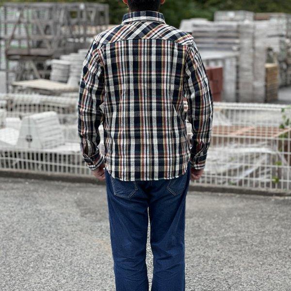 UES（ウエス） 502351 先染ヘビーネルシャツ フランネル ネイビー