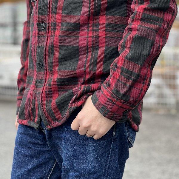 UES（ウエス） 502355 エキストラヘビー ネルシャツ フランネル レッド
