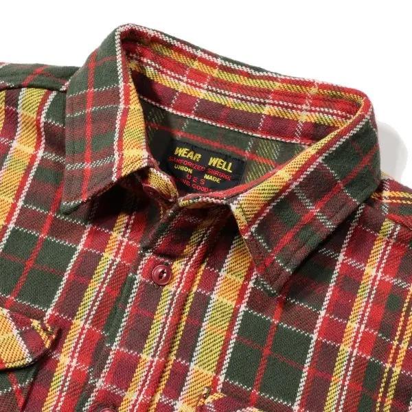 UES（ウエス） 502452 ヘビーネルシャツ フランネル レッド UES 2024年