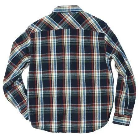 UES（ウエス） 502553 ヘビーネルシャツ ネイビー HEAVY FLANNEL SHIRT