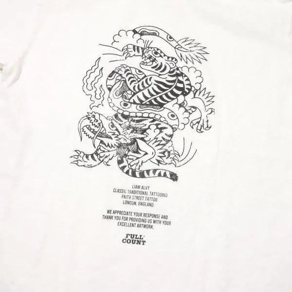 FULLCOUNT（フルカウント） 5500PT-15 TIGER & DRAGON プリントTシャツ