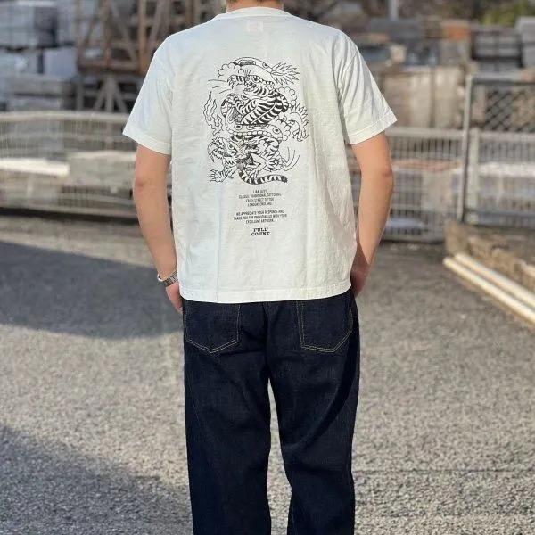 FULLCOUNT（フルカウント） 5500PT-15 TIGER & DRAGON プリントTシャツ