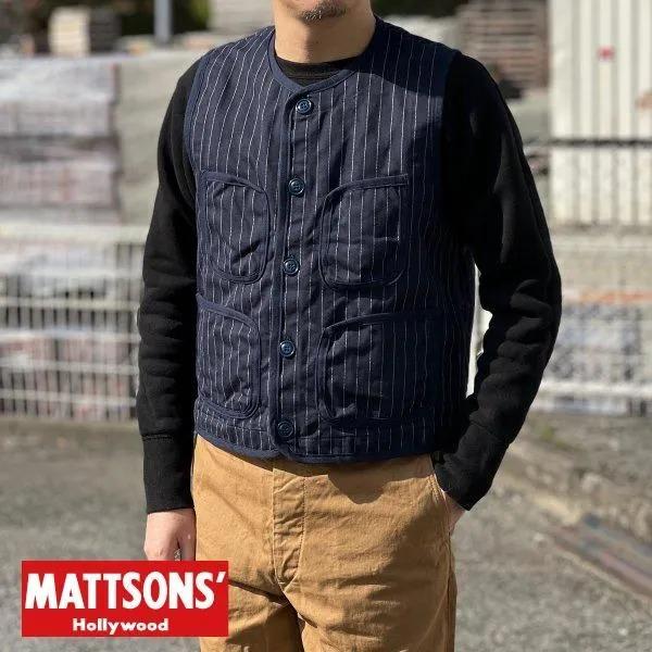 CUSHMAN（クッシュマン） マトソンズ 61932 HERRINGBONE STRIPE VEST