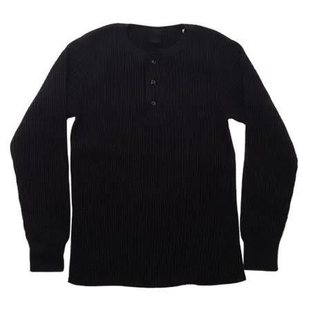 [予約商品]ウエス 66BW ビッグワッフルヘンリーネックTシャツ 長袖 BIG WAFFLE HENLEY NECK TEE UES 2026年 | UES | 05