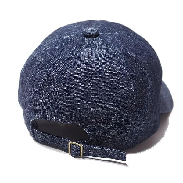 ネコポス送料200円 フルカウント デニム ベースボールキャップ 帽子 FULL WAPPEN DENIM CAP 6770 FULLCOUNT 定番商品｜celluloid｜02