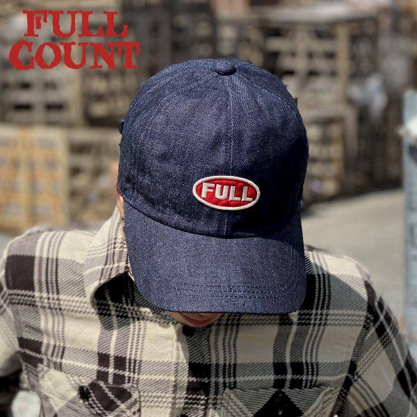 ネコポス送料200円 フルカウント デニム ベースボールキャップ 帽子 FULL WAPPEN DENIM CAP 6770 FULLCOUNT 定番商品｜celluloid｜04