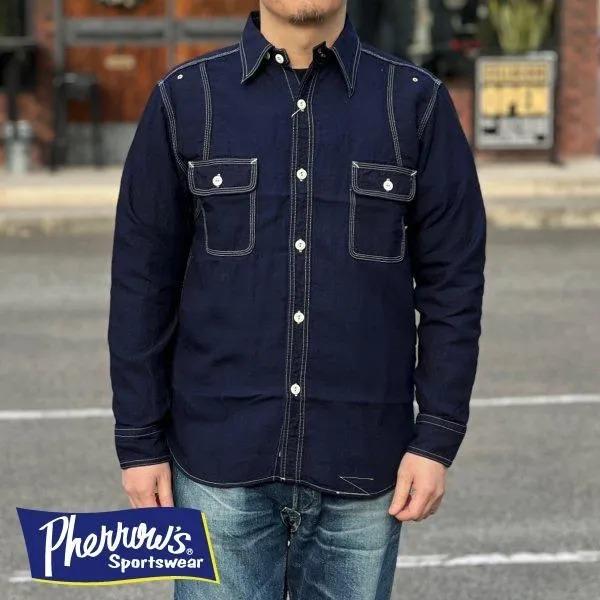 フェローズ 770WS シャンブレーワークシャツ 長袖 CHAMBRAY WORK SHIRTS PHERROWS 2025年定番リニューアルモデル | Pherrow's | 12