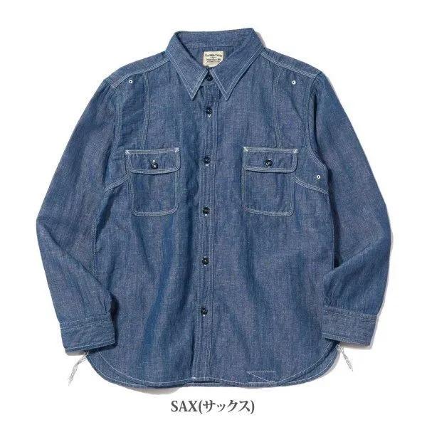 フェローズ 770WS シャンブレーワークシャツ 長袖 CHAMBRAY WORK SHIRTS PHERROWS 2025年定番リニューアルモデル | Pherrow's | 01
