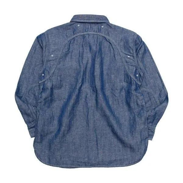 フェローズ 770WS シャンブレーワークシャツ 長袖 CHAMBRAY WORK SHIRTS PHERROWS 2025年定番リニューアルモデル | Pherrow's | 02