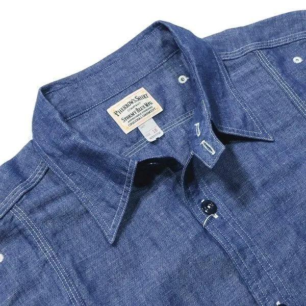 フェローズ 770WS シャンブレーワークシャツ 長袖 CHAMBRAY WORK SHIRTS PHERROWS 2025年定番リニューアルモデル | Pherrow's | 06