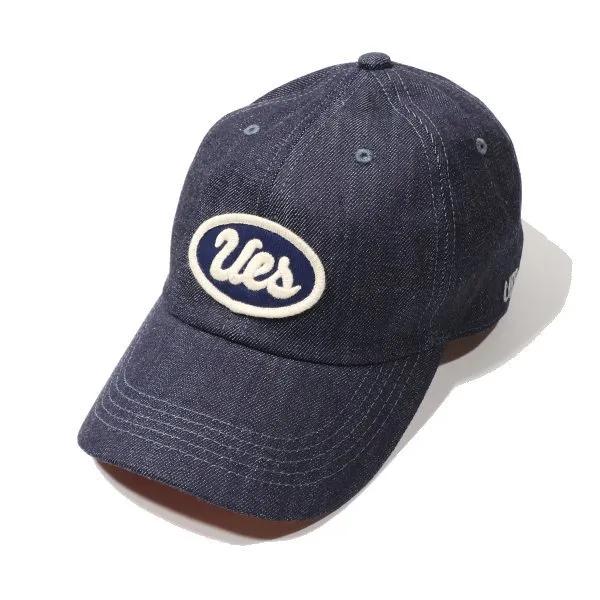 UES（ウエス） [ネコポス送料200円]ウエス デニムキャップ ベースボールキャップ 帽子 ネイビー 82DC UES ...