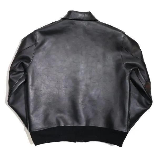 ワイツーレザー A-2 ECO HORSE PIGMENT TYPE A-2 エコホース レザーフライトジャケット 馬革 Y'2LEATHER 2025年新作の画像