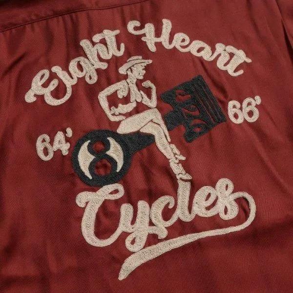 [予約商品]デラックスウエア B2601 EIGHT HEART レーヨン ボーリングシャツ 半袖 DELUXEWARE 2026年新作 | DELUXEWARE | 11