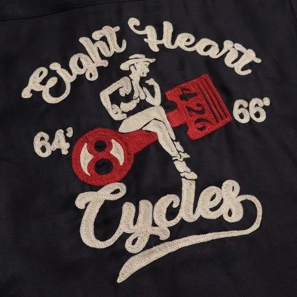 [予約商品]デラックスウエア B2601 EIGHT HEART レーヨン ボーリングシャツ 半袖 DELUXEWARE 2026年新作 | DELUXEWARE | 09