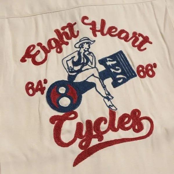 [予約商品]デラックスウエア B2601 EIGHT HEART レーヨン ボーリングシャツ 半袖 DELUXEWARE 2026年新作 | DELUXEWARE | 12