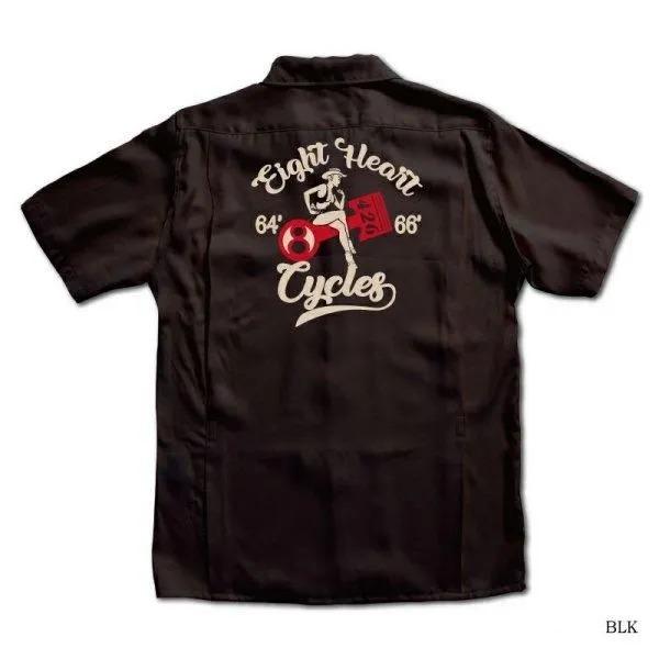 [予約商品]デラックスウエア B2601 EIGHT HEART レーヨン ボーリングシャツ 半袖 DELUXEWARE 2026年新作 | DELUXEWARE | 01