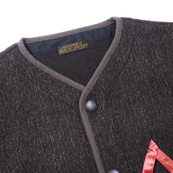 BROWN'S BEACH JACKET ブラウンズビーチ ノーカラージャケット