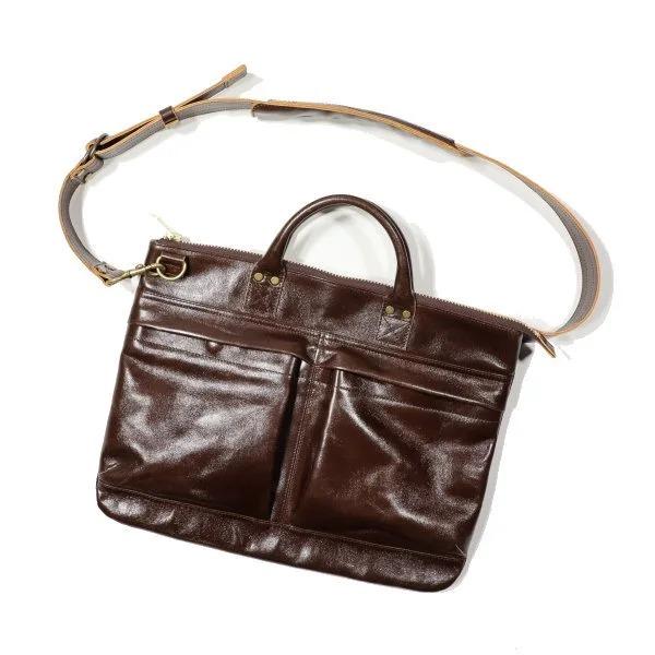 ワイツーレザー Y’2 LEATHER ホースレザー ヘルメットバッグ 馬革 Y'2 LEATHER ワイツーレザー ヘルメットバッグ BG-20 HORSE HIDE