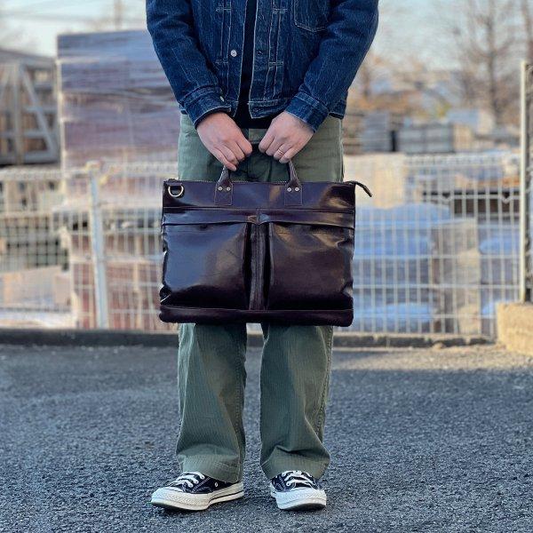 s*c様 RRL キャンバス×レザー 2WAY BAG ヘルメットバッグ RRL / ダブルアールエル ミリタリー 2WAY ヘルメット バッグ