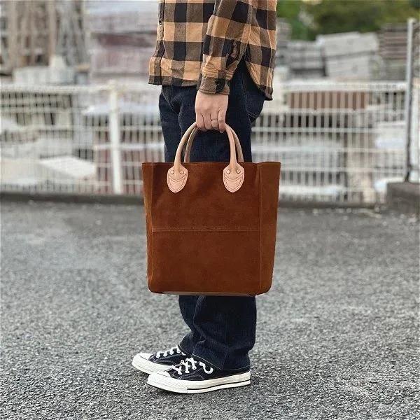ワイツーレザー BG-22 STEER ROUGHOUT × KAKISHIBU HORSE TOTE BAG