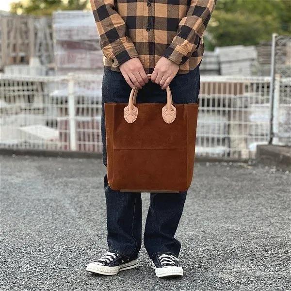 ワイツーレザー BG-22 STEER ROUGHOUT × KAKISHIBU HORSE TOTE BAG