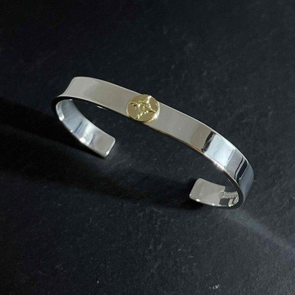 ファーストアローズ K18付平打8mmプレーンバングル (M) ブレスレット BR-009 FIRST ARROWS | FIRST ARROW's