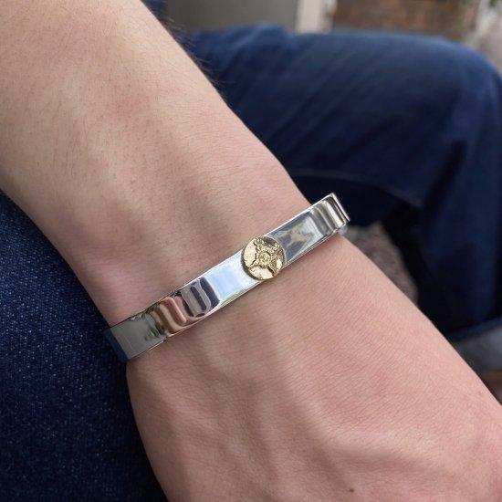 ファーストアローズ K18付平打8mmプレーンバングル (M) ブレスレット BR-009 FIRST ARROWS | FIRST ARROW's | 01