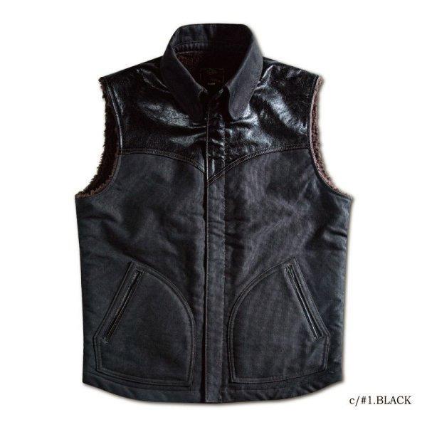 DELUXEWARE デラックスウエア ベスト コードクロス ホースハイド