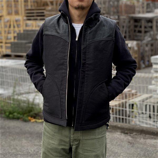 DELUXEWARE デラックスウエア ベスト コードクロス ホースハイド