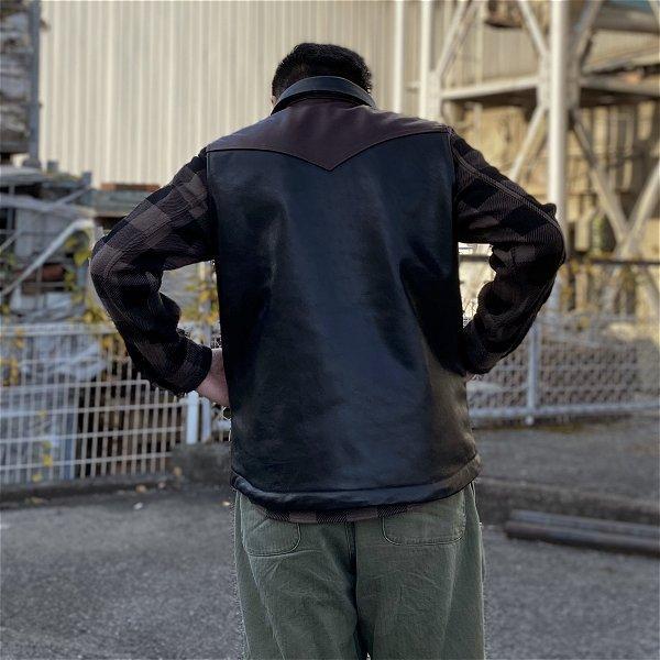 デラックスウエア ベスト オールホースハイドレザー 馬革 ALL HORSEHIDE VEST D-16SP DELUXEWARE