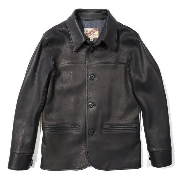 ワイツーレザー DC-76-C DEER SKIN ROUNDED HEM CAR COAT ディア ワイツーレザー DC-76-C DEER SKIN ROUNDED HEM CAR COAT ディア
