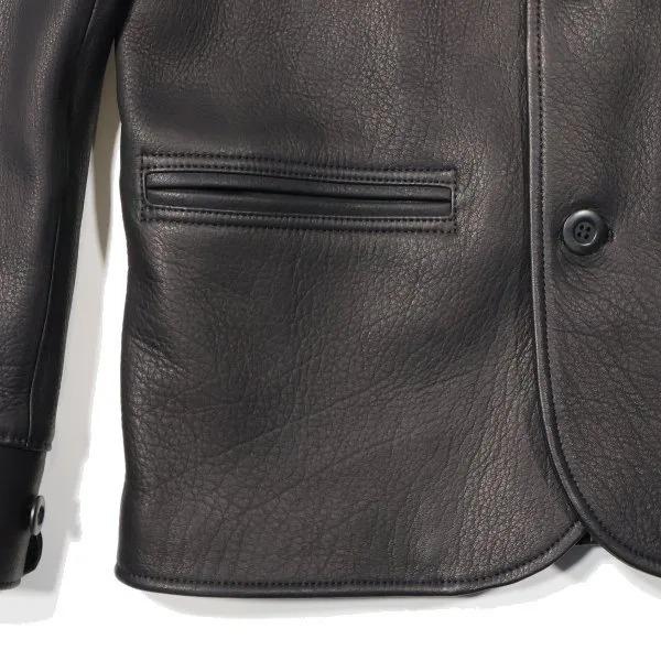 ワイツーレザー DC-76-C DEER SKIN ROUNDED HEM CAR COAT ディアスキン