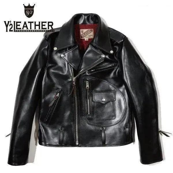 Y’2 LEATHER /ワイツーレザー/レザージャケット 44 44サイズ]ワイツーレザー HR-55 VINTAGE HORSE D-POCKET DOUBLE RIDERS