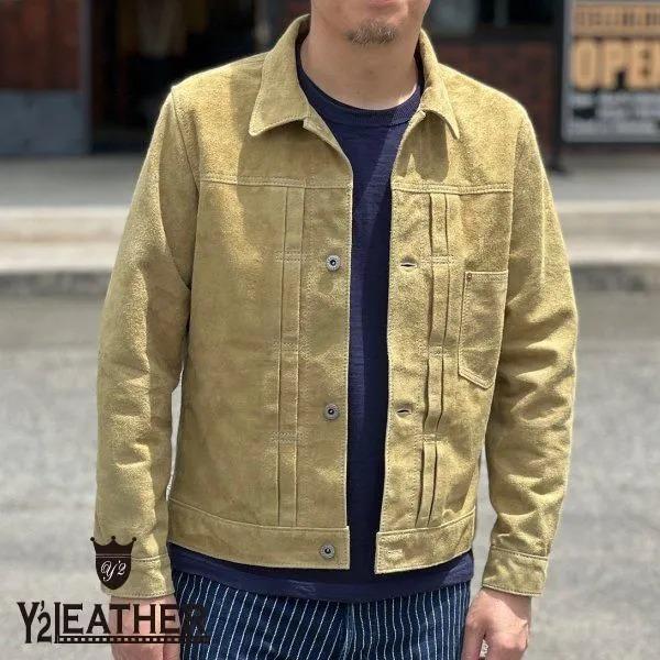 [春限定カラー]ワイツーレザー HSB-140-T HORSE ROUGHOUT WWII TYPE JEAN JACKET ホースラフアウト 大戦モデル Y'2LEATHER 2026年の画像