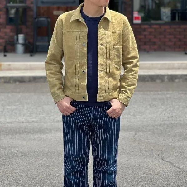 [春限定カラー]ワイツーレザー HSB-140-T HORSE ROUGHOUT WWII TYPE JEAN JACKET ホースラフアウト 大戦モデル Y'2LEATHER 2026年の画像