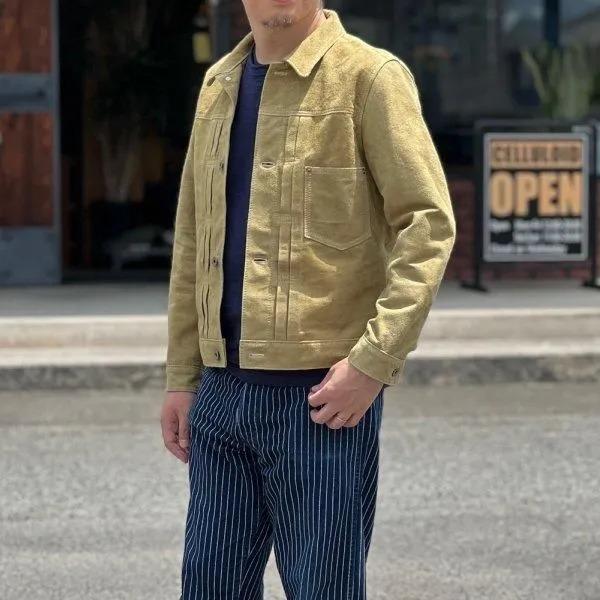 [春限定カラー]ワイツーレザー HSB-140-T HORSE ROUGHOUT WWII TYPE JEAN JACKET ホースラフアウト 大戦モデル Y'2LEATHER 2026年の画像