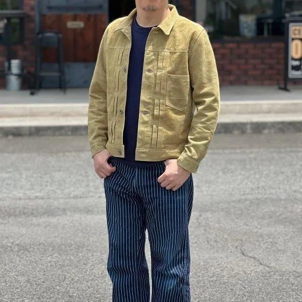 [春限定カラー]ワイツーレザー HSB-140-T HORSE ROUGHOUT WWII TYPE JEAN JACKET ホースラフアウト 大戦モデル Y'2LEATHER 2026年の画像