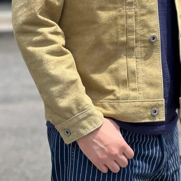 [春限定カラー]ワイツーレザー HSB-140-T HORSE ROUGHOUT WWII TYPE JEAN JACKET ホースラフアウト 大戦モデル Y'2LEATHER 2026年の画像
